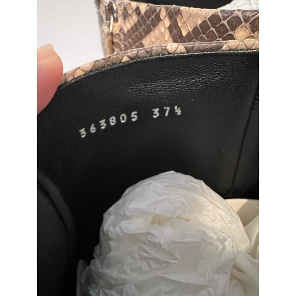 GUCCI CAMPAIGN PYTHON HORSEBIT HIGH TALL BOOTS BEIGE BROWN SZ 37.5 - Picture 9 of 14